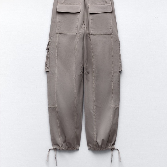 Zara Topstitch Cargo Pants - Picture 3 of 7